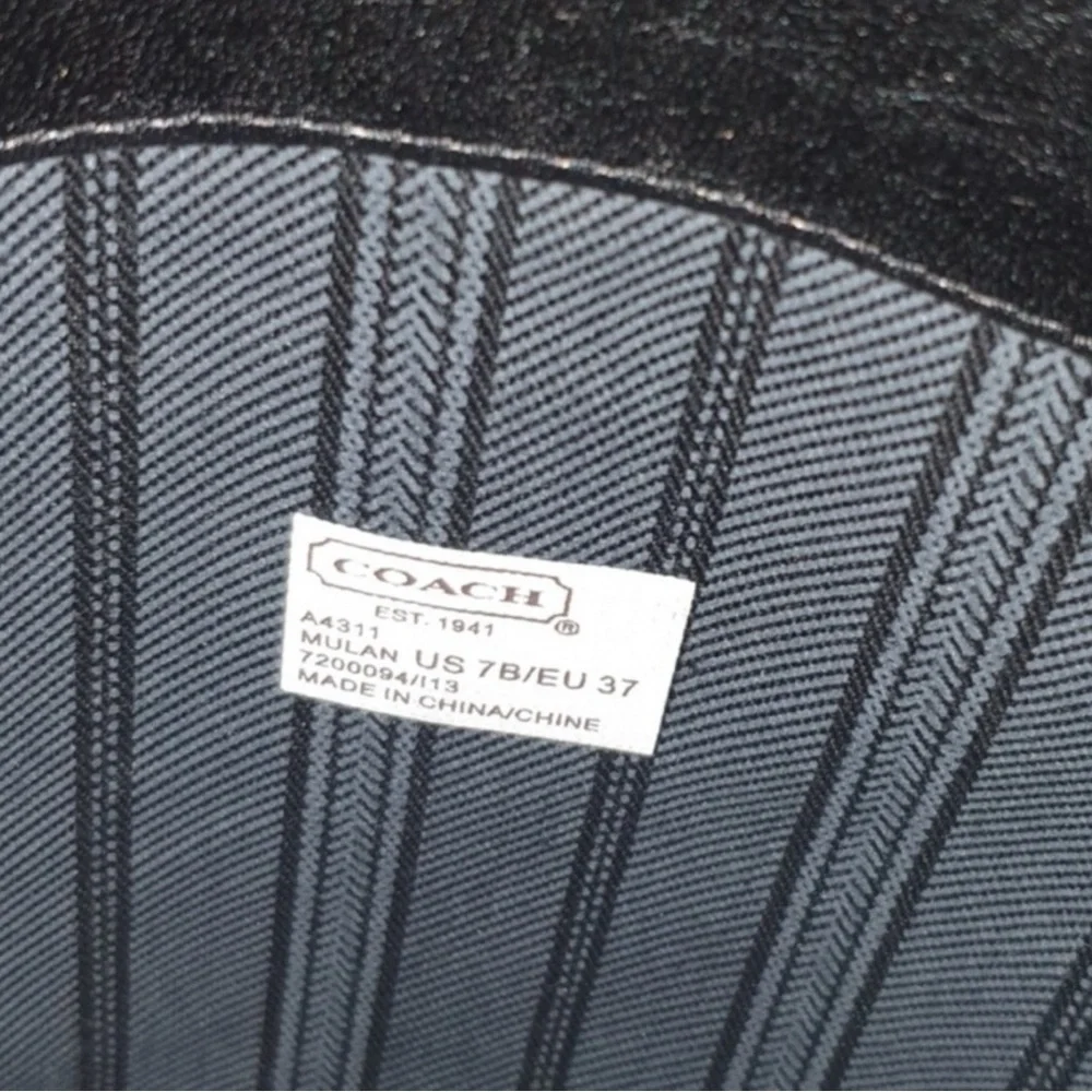 COACH Mulan Leather Riding Boots in Classic Black Size 7 — CLOSET STAPLE!!!